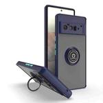 For Google Pixel 6 Pro Q Shadow 1 Series TPU + PC Phone Case with Ring(Royal Blue)