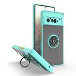 For Google Pixel 6 Pro Q Shadow 1 Series TPU + PC Phone Case with Ring(Sky Blue)