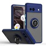 For Google Pixel 7a Q Shadow 1 Series TPU + PC Phone Case with Ring(Royal Blue)