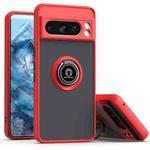 For Google Pixel 8 Pro Q Shadow 1 Series TPU + PC Phone Case with Ring(Red)