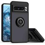 For Google Pixel 8 Pro Q Shadow 1 Series TPU + PC Phone Case with Ring(Black+Black)