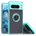 For Google Pixel 8 Pro Q Shadow 1 Series TPU + PC Phone Case with Ring(Sky Blue)