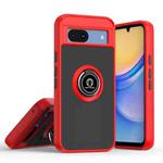 For Google Pixel 8a Q Shadow 1 Series TPU + PC Phone Case with Ring(Red)