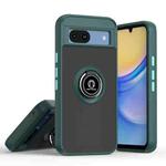 For Google Pixel 8a Q Shadow 1 Series TPU + PC Phone Case with Ring(Dark Green)