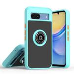 For Google Pixel 8a Q Shadow 1 Series TPU + PC Phone Case with Ring(Sky Blue)