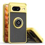 For Google Pixel 8 Q Shadow 1 Series TPU + PC Phone Case with Ring(Yellow)
