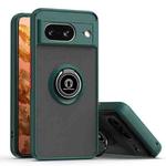 For Google Pixel 8 Q Shadow 1 Series TPU + PC Phone Case with Ring(Dark Green)