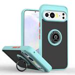 For Google Pixel 10 Pro XL Q Shadow 1 Series TPU + PC Phone Case with Ring(Sky Blue)