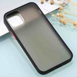 For iPhone 12 mini Skin Feel Series Shockproof Frosted TPU + PC Protective Case(Black)