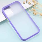 For iPhone 12 / 12 Pro Skin Feel Series Shockproof Frosted TPU + PC Protective Case(Purple)