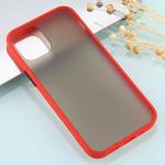 For iPhone 12 / 12 Pro Skin Feel Series Shockproof Frosted TPU + PC Protective Case(Red)