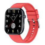 ET587 1.95 inch AMOLED Screen Smart Watch, ECG Electrocardiogram/Blood Sugar Monitoring(Red)