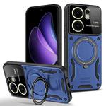 For OPPO Reno13 F 4G / 5G Large Window MagSafe Holder Phone Case(Blue)