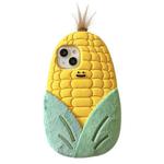 For iPhone 15 Cartoon 3D Corn Silicone Phone Case