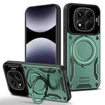 For Redmi Note 14 Pro 4G Global Large Window MagSafe Holder Phone Case(Green)