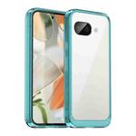 For Google Pixel 9a Colorful Series Acrylic Hybrid TPU Phone Case(Transparent Blue)