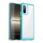 For OnePlus Ace 5 Racing Colorful Series Acrylic Hybrid TPU Phone Case(Transparent Blue)