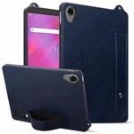 For Lenovo Tab M8 HD / FHD TPU Leather Back Tablet Case with Wristband(Dark Blue)