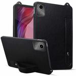 For Lenovo Tab M11 / Xiaoxin Pad 2024 TPU Leather Back Tablet Case with Wristband(Black)