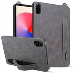 For Honor Pad X8 Pro / X9 2023 TPU Leather Back Tablet Case with Wristband(Grey)