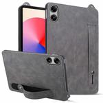 For Xiaomi Redmi Pad Pro 12.1 TPU Leather Back Tablet Case with Wristband(Grey)