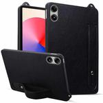 For Xiaomi Redmi Pad Pro 12.1 TPU Leather Back Tablet Case with Wristband(Black)