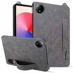 For Xiaomi Redmi Pad SE 8.7 2024 TPU Leather Back Tablet Case with Wristband(Grey)