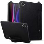 For Xiaomi Mi Pad 4 TPU Leather Back Tablet Case with Wristband(Black)