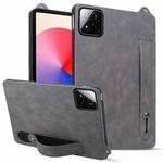 For Xiaomi Pad 7 / 7 Pro TPU Leather Back Tablet Case with Wristband(Grey)