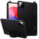 For Xiaomi Pad 7 / 7 Pro TPU Leather Back Tablet Case with Wristband(Black)