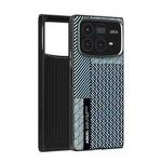For Xiaomi Mix Fold 4 ABEEL 6D Micro Relief MagSafe Magnetic Phone Case(Carbon Fiber Blue)