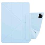 For Xiaomi Pad 7 / 7 Pro Fixed Buckle Magnetic Deformation Leather Tablet Case(Ice Blue)