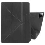For Xiaomi Pad 7 / 7 Pro Fixed Buckle Magnetic Deformation Leather Tablet Case(Black)