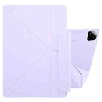 For Xiaomi Pad 7 / 7 Pro Fixed Buckle Magnetic Deformation Leather Tablet Case(Purple)