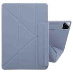 For Xiaomi Pad 7 / 7 Pro Fixed Buckle Magnetic Deformation Leather Tablet Case(Lavender Purple)