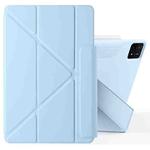 For Xiaomi Pad 6 / 6 Pro Fixed Buckle Magnetic Deformation Leather Tablet Case(Ice Blue)