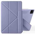For Xiaomi Pad 6 / 6 Pro Fixed Buckle Magnetic Deformation Leather Tablet Case(Lavender Purple)