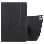 For Xiaomi Pad 7 Ultra Fixed Buckle Magnetic Deformation Leather Tablet Case(Black)