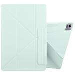 For Xiaomi Pad 7 Ultra Fixed Buckle Magnetic Deformation Leather Tablet Case(Baby Green)