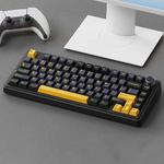 AULA F75 80 Keys Wired/2.4G/Bluetooth Three Model Customized RGB Mechanical Keyboard(Thunder Black)