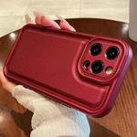 For iPhone 15 Pro Leather Texture TPU Phone Case(Red)