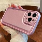 For iPhone 11 Pro Max Leather Texture TPU Phone Case(Pink)