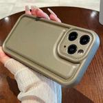 For iPhone 11 Pro Leather Texture TPU Phone Case(Khaki)