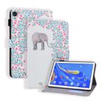 Huawei MatePad 10.8 Coloured Drawing Horizontal Flip Leather Case with Holder & Card Slot & Photo Frame & Sleep/Wake-up Function(Elephant and Flowers)