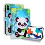 Huawei MatePad 10.4 Coloured Drawing Horizontal Flip Leather Case with Holder & Card Slot & Photo Frame & Sleep/Wake-up Function(Panda)