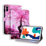 Huawei MatePad 10.4 Coloured Drawing Horizontal Flip Leather Case with Holder & Card Slot & Photo Frame & Sleep/Wake-up Function(Cherry Tree)