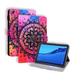 Huawei MediaPad M5 Lite 8 Coloured Drawing Horizontal Flip Leather Case with Holder & Card Slot & Photo Frame(Mandala)