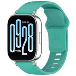 For Redmi Watch 5 Active Solid Color Reverse Buckle Silicone Watch Band(Mint Green)