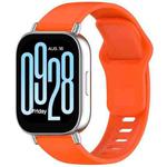 For Redmi Watch 5 Active Solid Color Reverse Buckle Silicone Watch Band(Orange)