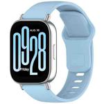 For Redmi Watch 5 Active Solid Color Reverse Buckle Silicone Watch Band(Light Blue)